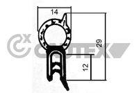 CAUTEX 011003 - PERFIL CONTORNO MALETERO(ALMA METAL