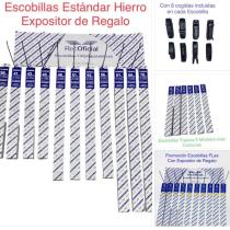 ALPOWE ESCOBILLAS - ESCOBILLAS DE HIERROY FLES CON EXPOSITOR